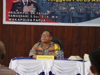 Jelang Pilkada Serentak 2024, Wakapolda Papua Berikan Arahan ke Personel Polres Asmat