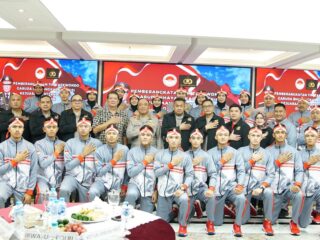 Lepas Tim Taekwondo Garbha Presisi Ke Vietnam, Irwasum Polri: Jaga Nama Baik Institusi dan Negara, Junjung Sportivitas