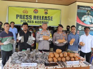 Polres Keerom Polda Papua Amankan 20 KG Narkotika Jenis Ganja, Tiga dari Lima Pelaku Merupakan Warga Asing