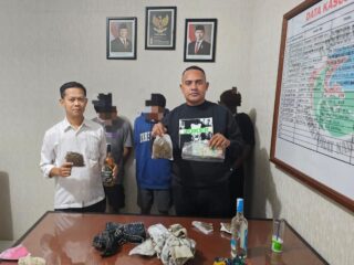 Polres Merauke Serahkan Tiga Tersangka dan Barang Bukti Ganja ke Kejaksaan Negeri Merauke