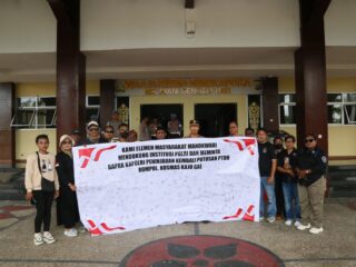 Polda Papua Barat Terima Aspirasi Elemen Masyarakat Tolak Pemecatan Kompol Kosmas Kaju