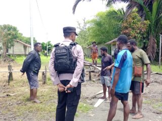 Polres Asmat Laksanakan Olah TKP dan Upaya Evakuasi Jenazah Korban Penembakan di Kampung Ulakin