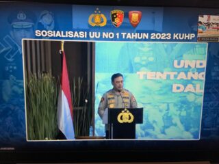 Polda Papua Ikuti Sosialisasi KUHP di Lingkungan Polri Hari ke-2 Secara Virtual