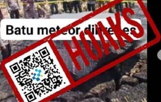 [HOAKS] Meteor Jatuh di Persawahan Kabupaten Brebes