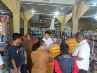 Satgas Pangan Kabupaten Mappi Tertibkan Harga dan Cek Ketersediaan Beras di Sejumlah Toko dan Distributor