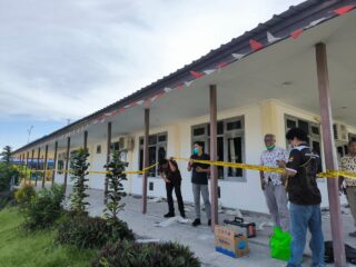 Bidlabfor Polda Papua Periksa TKP Kebakaran di RSUD Ramela Muara Tami