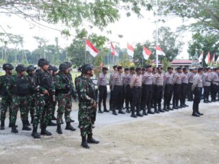 Polres Keerom Laksanakan Apel Kesiapsiagaan Jelang Kalender Kamtibmas