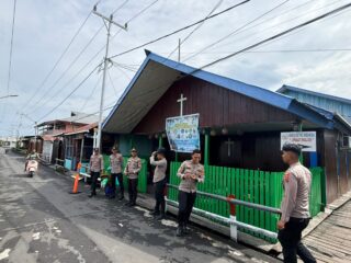 Polres Asmat Terjunkan Personel Amankan Ibadah HUT Pekabaran Injil ke-171
