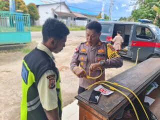 Sat Binmas Polres Boven Digoel Tingkatkan Kapasitas Satpam, Salurkan Borgol Plastik dan Edukasi Layanan 110
