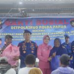 Dit Polairud Polda Papua Gelar Bakti Sosial Presisi, Pererat Silaturahmi dengan Masyarakat Pesisir di Abe Pantai