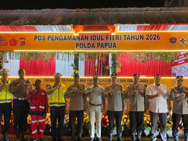 Wakapolda Papua Tinjau Pos Operasi Ketupat Cartenz 2026, Pastikan Personel Siap Amankan Lebaran