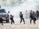 Simulasi Latihan Sispamkota  Antisipasi Penanganan Unjuk Rasa  di Wilayah Hukum Polda Papua Barat