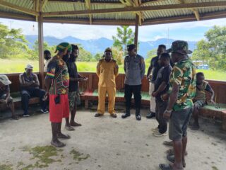 Polres Mamberamo Tengah Fasilitasi Perdamaian Warga, Kasus Kekerasan Tuntas