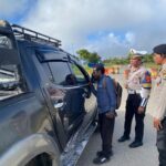 Satlantas Polres Mamberamo Tengah Gelar Sttong Point Pagi, Wujudkan Kamseltibcar Lantas di kota Kobakma