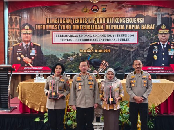 Divhumas Polri Gelar Bimtek KIP dan Uji Konsekuensi Informasi di Polda Papua Barat