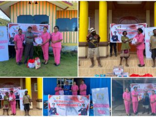Bhayangkari Cabang Mamberamo Tengah Salurkan Bansos kepada Tokoh Agama dan Tokoh Masyarakat di Kobakma Sambut HUT Bhayangkara ke-80