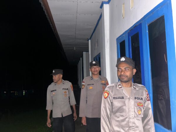 Polsek Kelila Tingkatkan Patroli Jalan Kaki untuk Jaga Kamtibmas Wilayah