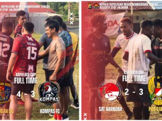 Turnamen Futsal Hari Kelima Jelang Hut Bhayangkara Ke-80 Berlangsung Aman dan Penuh Sportivitas