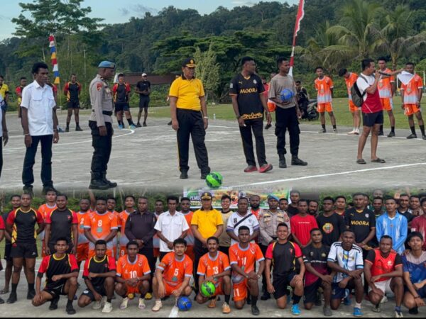 Pembukaan Pertandingan Futsal Intern Polres Mamberamo Raya Pada Rangkaian Peringatan Hut Polri ke-80 Tahun 2026