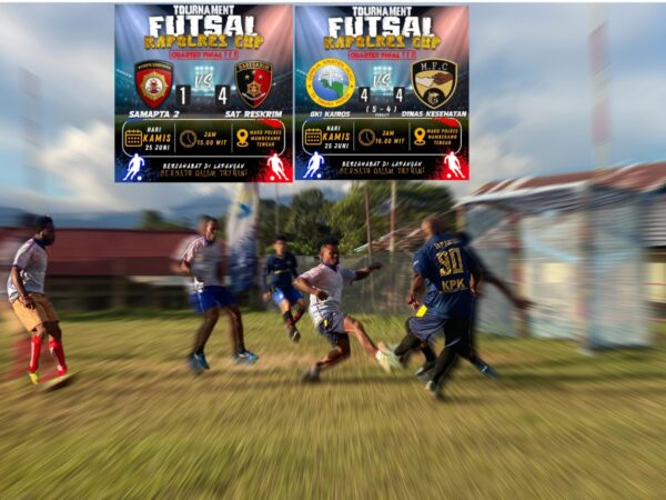 HUT Bhayangkara ke-80, Tim Reskrim dan GKI Kairos Lolos ke Semifinal Turnamen Kapolres Cup 2026 Polres Mamberamo Tengah