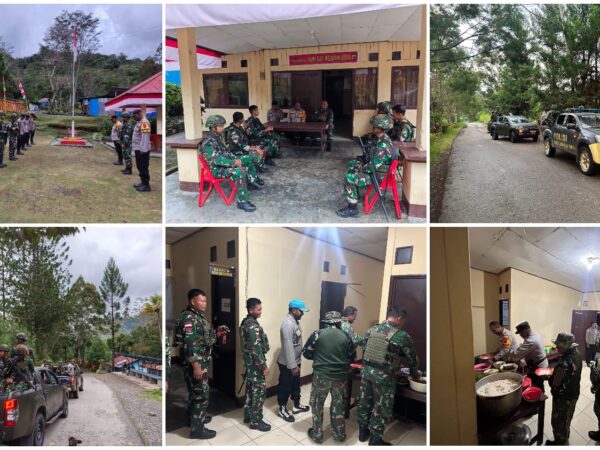Sinergi TNI-Polri Perkuat Rasa Aman Masyarakat Melalui Patroli Gabungan di Distrik Kelila