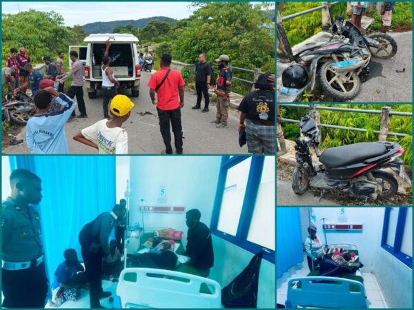 Laka Lantas Antara Honda Revo dan Honda Vario di Kobakma, Dua Korban Dirawat