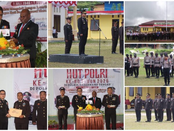 Di Balik Seragam, Ada Semangat Pengabdian: Syukuran HUT Bhayangkara ke-80 Polres Mamberamo Tengah Sarat Makna Kebersamaan