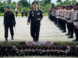 Upacara Hari Bhayangkara Ke-80 Tahun 1 Juli 1946 - 1 Juli 2026 Polres Mamberamo Raya