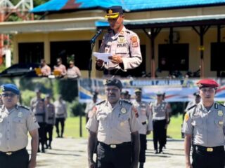 Upacara Korp Raport Kenaikan Pangkat Bintara Polri Polres Mamberamo Raya Tmt 1 Juli 2026