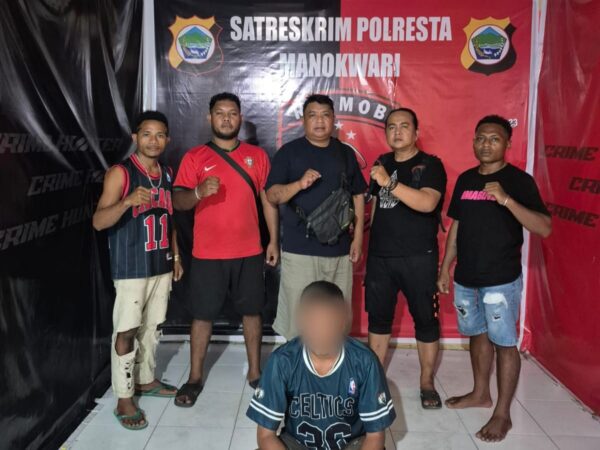 Tim Unit Reaksi Cepat (URC) Satuan Reserse Kriminal Polresta Manokwari Berhasil Tangkap Pelaku Pencurian yang Meresahkan Penumpang Kapal di Pelabuhan Manokwari