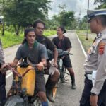Pelayanan Humanis Sat Lantas Polres Mamberamo Raya Melaksanakan Giat Strong Point Pagi