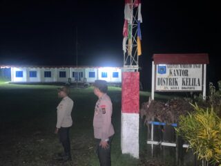 Patroli Rutin Polsek Kelila Jaga Stabilitas Kamtibmas di Lingkungan Pemerintahan