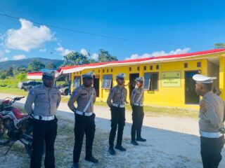 Hadir Sejak Pagi, Satlantas Polres Mamberamo Tengah Pastikan Aktivitas Masyarakat Berjalan Aman dan Lancar