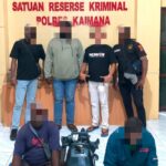 Satreskrim Polres Kaimana Amankan Terduga Pelaku Pencurian Mesin Tempel dan Tiga Unit Barang Bukti Berhasil Diamankan