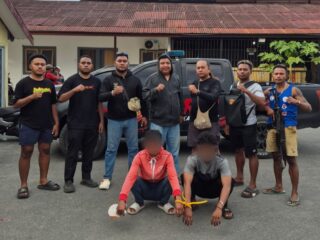 Tim Urc (Unit Reaksi Cepat) Sat Reskrim Polresta Manokwari Berhasil Tangkap 2 Pelaku Pengeroyokan di Taman Ria kab. Manokwari