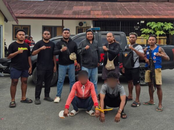 Tim Urc (Unit Reaksi Cepat) Sat Reskrim Polresta Manokwari Berhasil Tangkap 2 Pelaku Pengeroyokan di Taman Ria kab. Manokwari