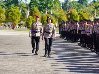 Polda Papua Barat Gelar Apel Pasukan dan Peralatan Penanganan Karhutla Secara Serentak
