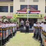 Kapolres Gunungkidul Pimpin Latihan Dalmas, Tingkatkan Kesiapsiagaan Personel