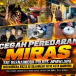 Cegah Peredaran Miras, Sat Resnarkoba Polres Jayawijaya Intensifkan Razia di Sejumlah Titik Kota Wamena